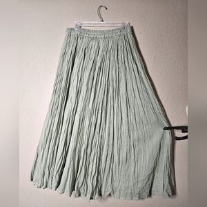 SLIVER STREAM Maxi Skirt Size M Boho Peasant Festival Cottagecore Hippie Resort